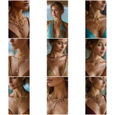 NK_007 : Creative Concept, 700+ Necklace Design Collection  – Statement Necklaces, Floral and Botanical Motifs, Cascading or Layered Structure, Lace or Filigree Designs